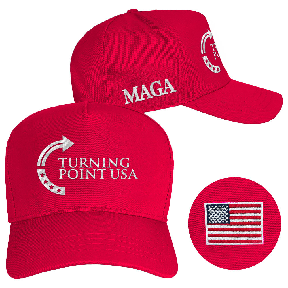 Charlie Kirk Hat Embroidered Turning Point USA Hat MAGA Red Cap Husband Gifts Charlie Kirk Hat Embroidered Turning Point USA Hat MAGA Red Cap Husband Gifts