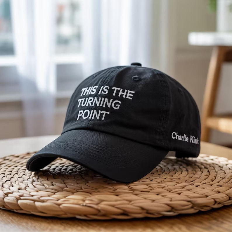 Charlie Kirk Hat This Is The Turning Point Quote Embroidered Hat Patriotic Hat Kirk Merch Charlie Kirk Hat This Is The Turning Point Quote Embroidered Hat Patriotic Hat Kirk Merch
