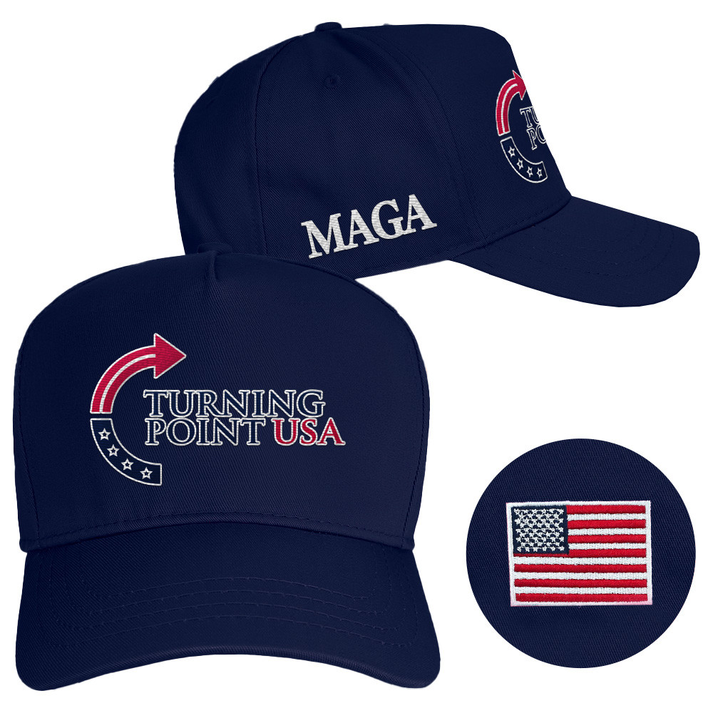 Charlie Kirk Hat Turning Point USA Hat MAGA Navy Cap Embroidered Trump Lovers Gifts Charlie Kirk Hat Turning Point USA Hat MAGA Navy Cap Embroidered Trump Lovers Gifts
