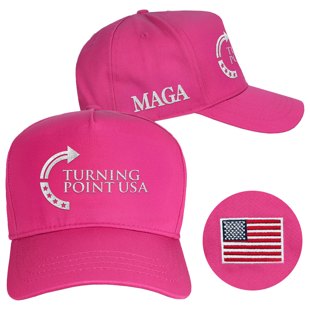 Charlie Kirk Hat Turning Point USA Hat MAGA Pink Cap Embroidered Mother Gifts Charlie Kirk Hat Turning Point USA Hat MAGA Pink Cap Embroidered Mother Gifts