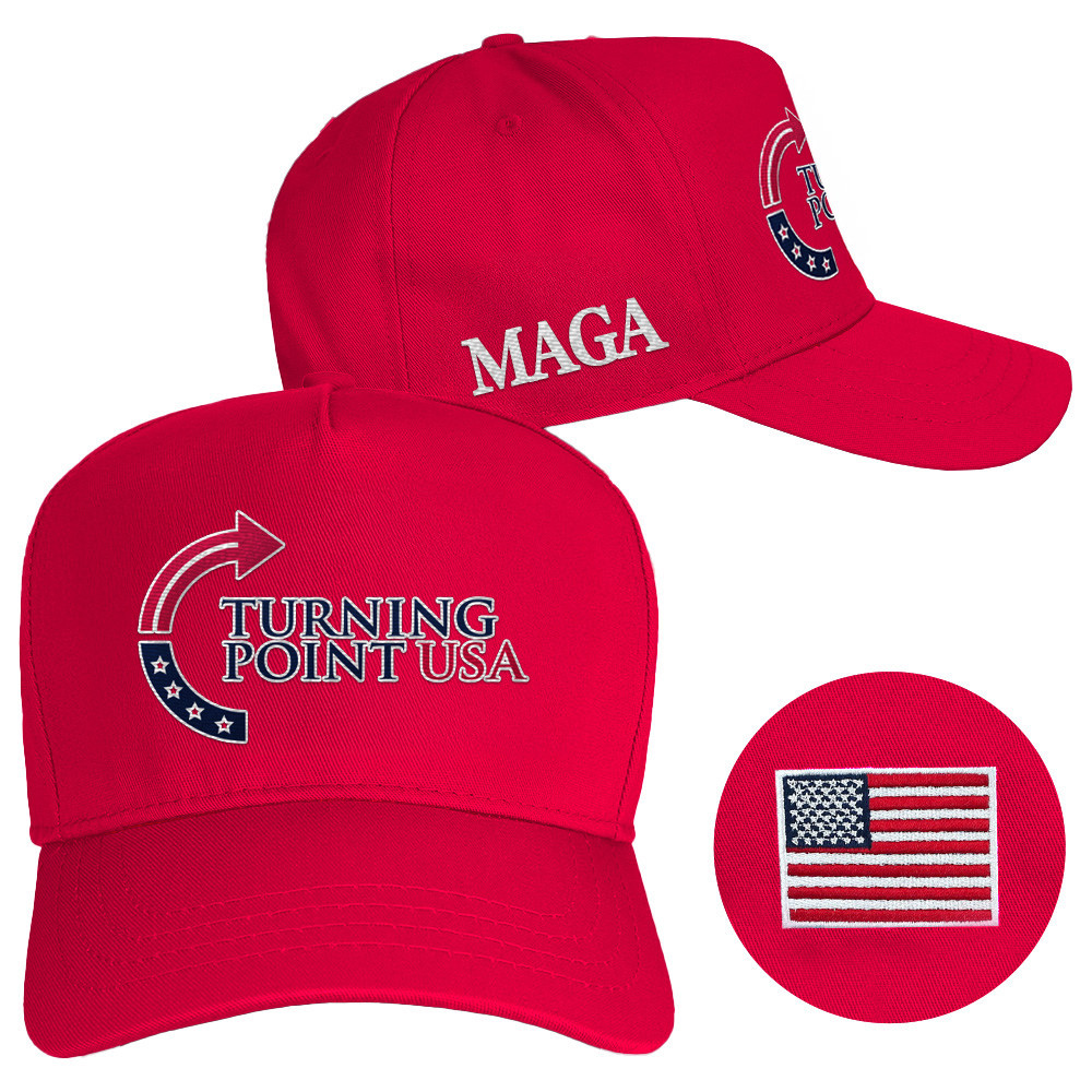 Charlie Kirk Hat Turning Point USA Hat MAGA Red Cap Embroidered Husband Gifts Charlie Kirk Hat Turning Point USA Hat MAGA Red Cap Embroidered Husband Gifts