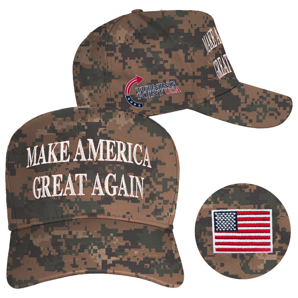 Charlie Kirk Hat Turning Point USA Hat Make America Great Again Camo Hat Embroidered Charlie Kirk Hat Turning Point USA Hat Make America Great Again Camo Hat Embroidered