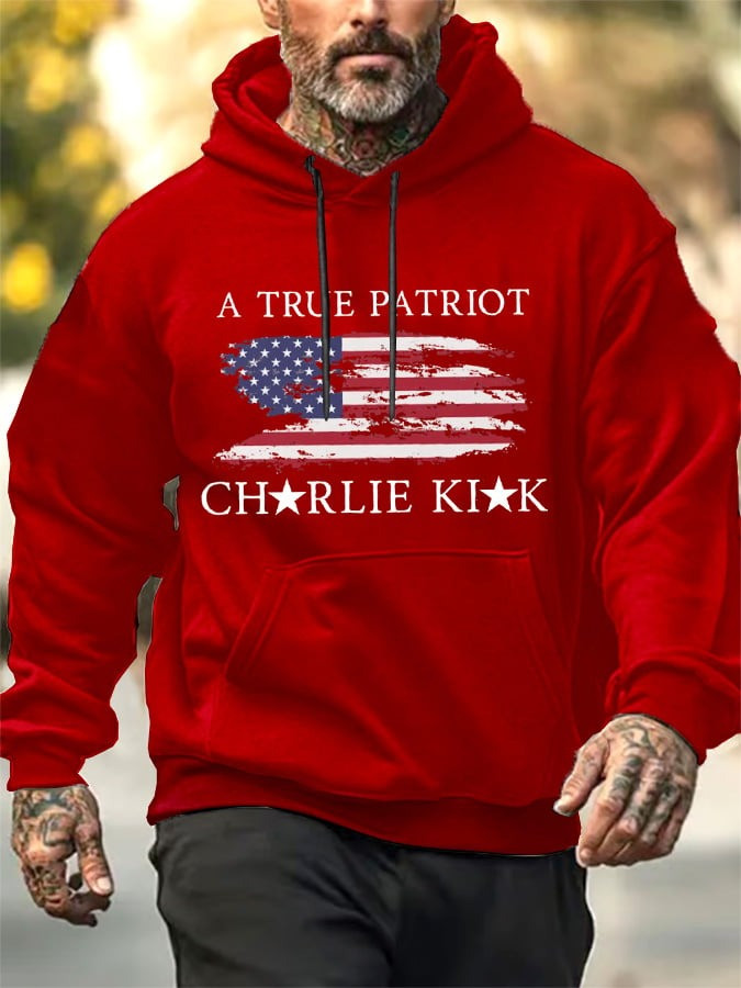Charlie Kirk Hoodie A True Patriot Charlie Kirk Merchandise TPUSA Merch Gifts For Dad Charlie Kirk Hoodie A True Patriot Charlie Kirk Merchandise TPUSA Merch Gifts For Dad