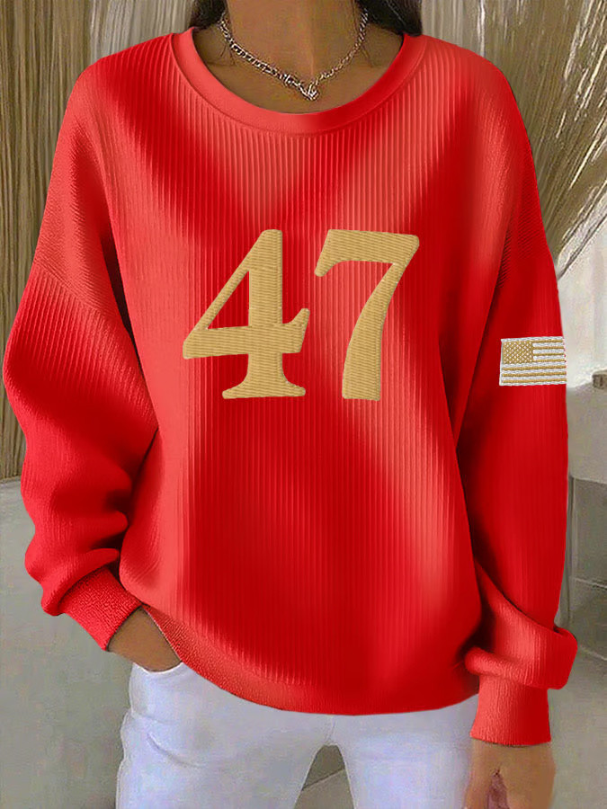 Charlie Kirk Merch 47 Red Long Sleeve Shirt Patriotic Gifts For Friend Charlie Kirk Merch 47 Red Long Sleeve Shirt Patriotic Gifts For Friend