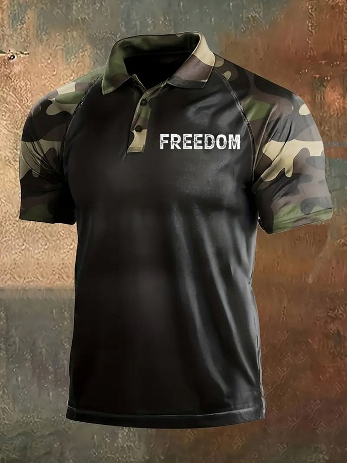 Charlie Kirk Merch Camo Freedom Polo Shirt Memorial Charlie Kirk Clothing Father Gifts Charlie Kirk Merch Camo Freedom Polo Shirt Memorial Charlie Kirk Clothing Father Gifts