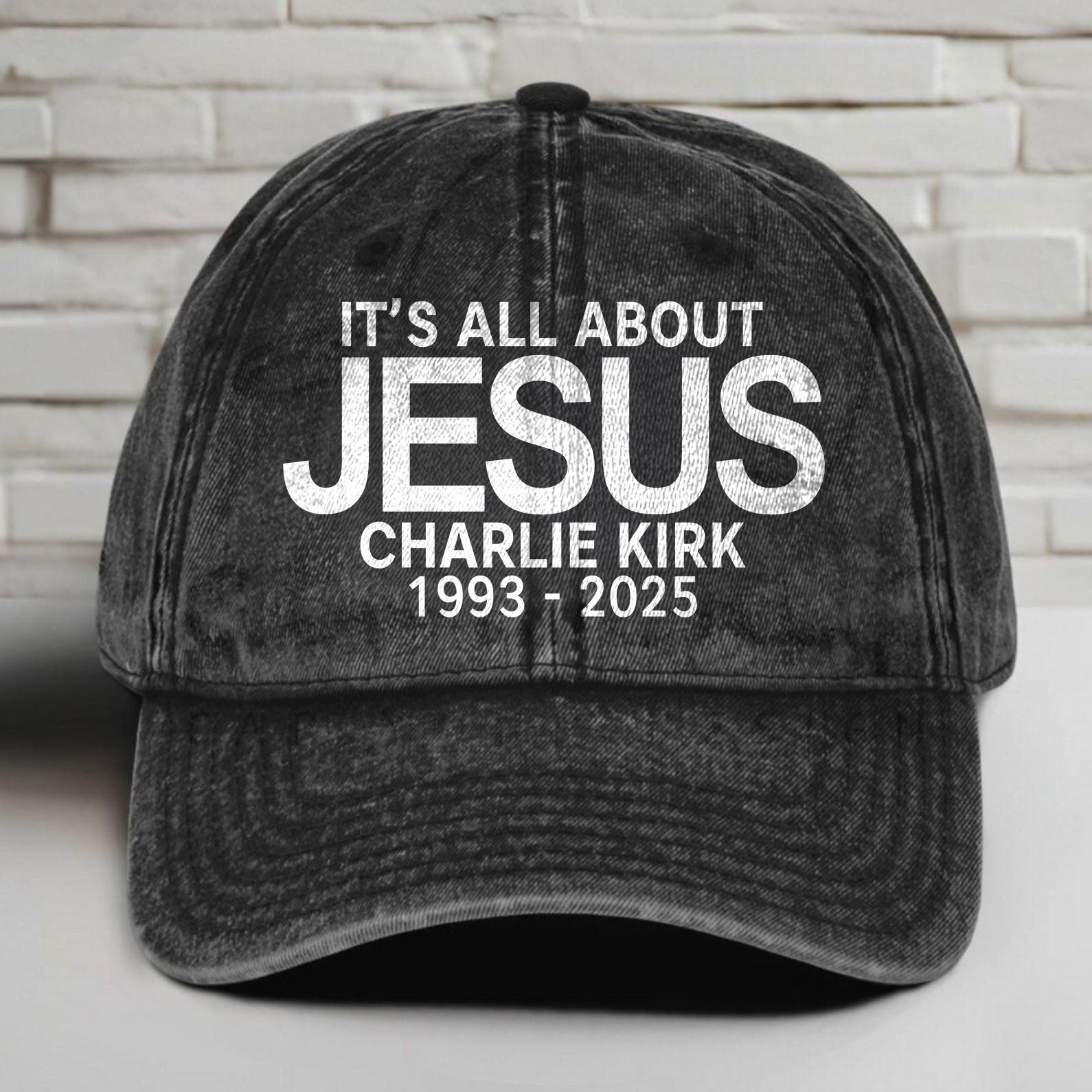 Charlie Kirk Merch Charlie Kirk It's All About Jesus Hat Gifts For Patriots Charlie Kirk Merch Charlie Kirk It's All About Jesus Hat Gifts For Patriots