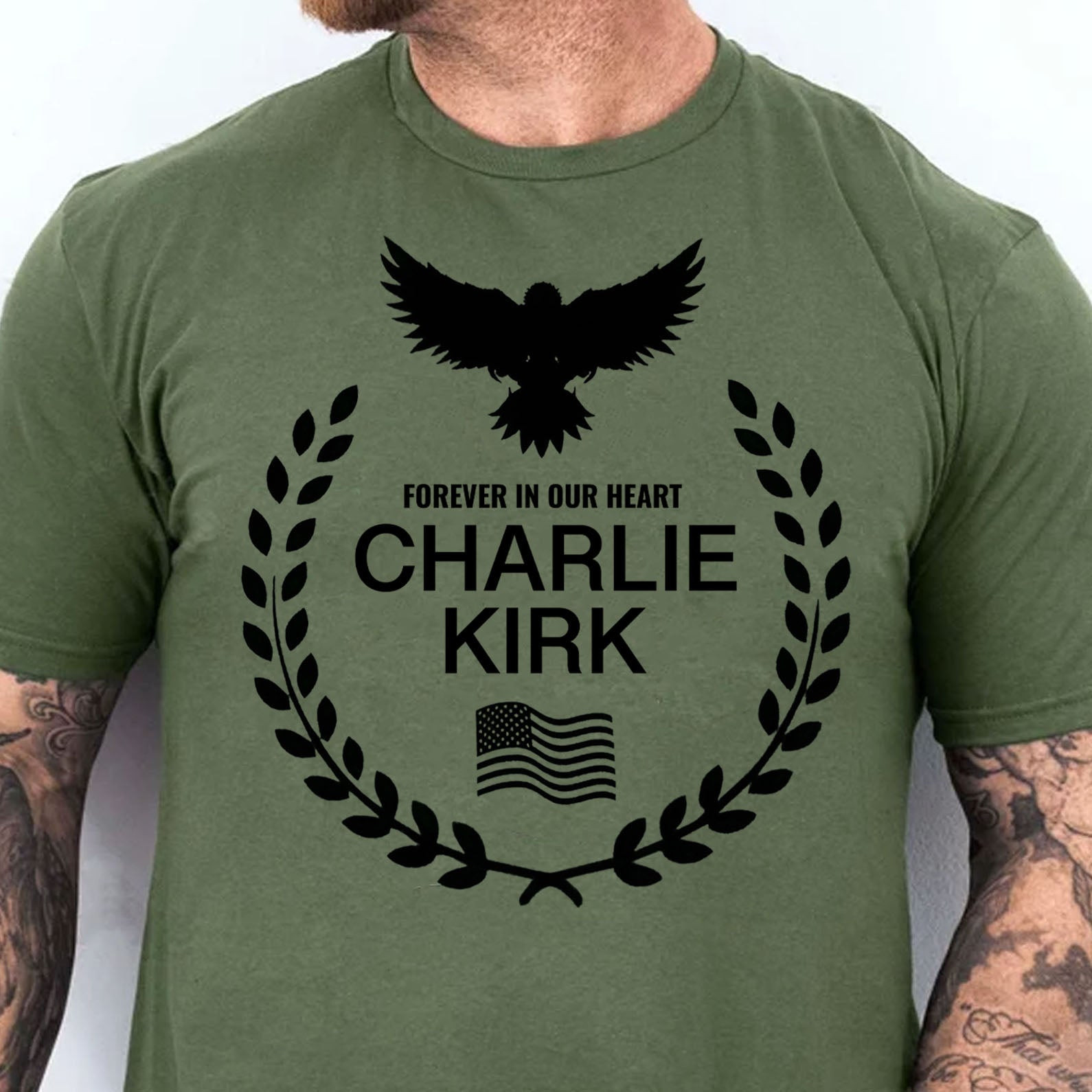 Charlie Kirk Merch Charlie Kirk Memorial Shirt Forever In Our Heart Tribute T-Shirt Charlie Kirk Merch Charlie Kirk Memorial Shirt Forever In Our Heart Tribute T-Shirt