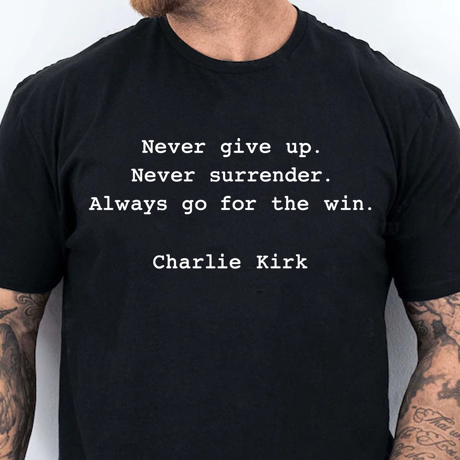 Charlie Kirk Merch Charlie Kirk Memorial Shirt Never Surrender T-Shirt Patriotic Gifts Charlie Kirk Merch Charlie Kirk Memorial Shirt Never Surrender T-Shirt Patriotic Gifts