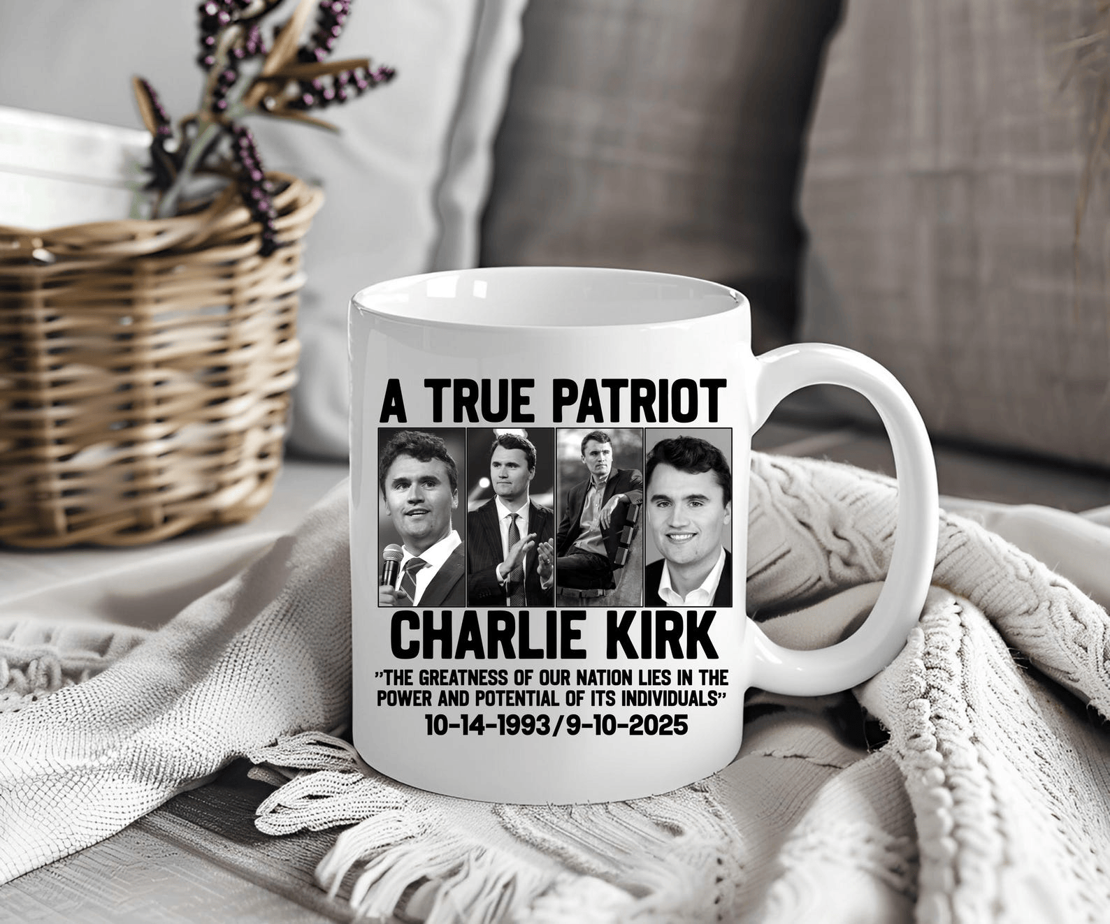 Charlie Kirk Merch Charlie Kirk Tribute Mug A True Patriot Mug Memorial Gifts Charlie Kirk Merch Charlie Kirk Tribute Mug A True Patriot Mug Memorial Gifts