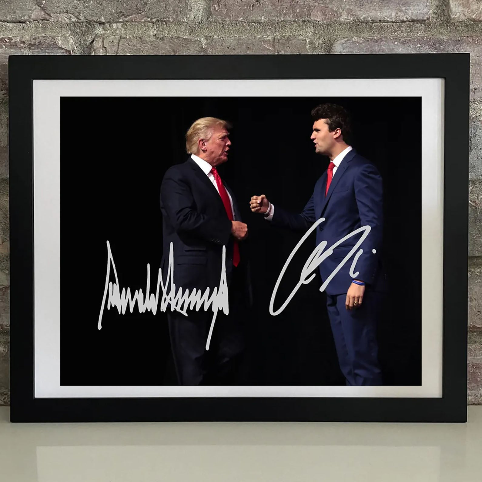 Charlie Kirk Merch Donald Trump And Charlie Kirk Autographed Signed Picture Poster Dad Gifts Charlie Kirk Merch Donald Trump And Charlie Kirk Autographed Signed Picture Poster Dad Gifts