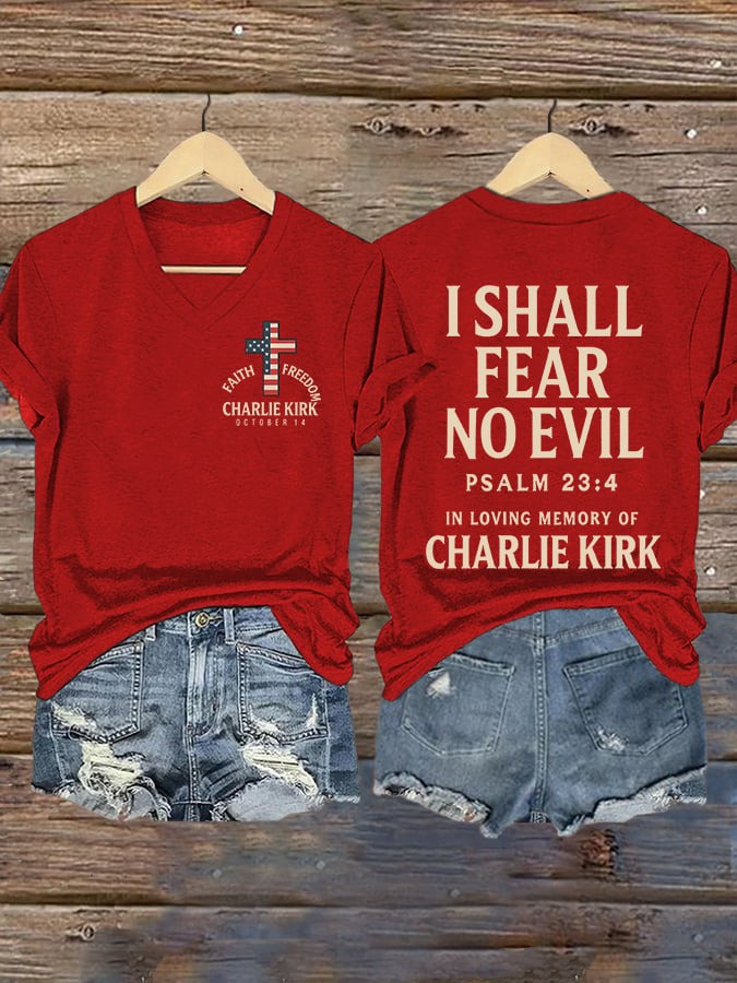 Charlie Kirk Merch Faith Freedom V-Neck Shirt In Loving Memory Of Charlie Kirk Shirt Charlie Kirk Merch Faith Freedom V-Neck Shirt In Loving Memory Of Charlie Kirk Shirt