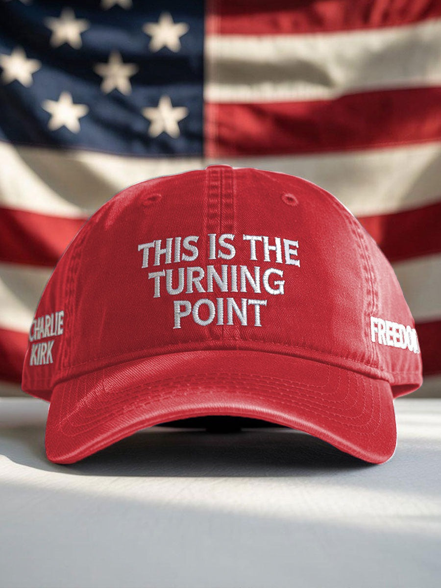 Charlie Kirk Merch Freedom Hat Embroidered This Is The Turning Point Hat Turning Point USA Merch Charlie Kirk Merch Freedom Hat Embroidered This Is The Turning Point Hat Turning Point USA Merch