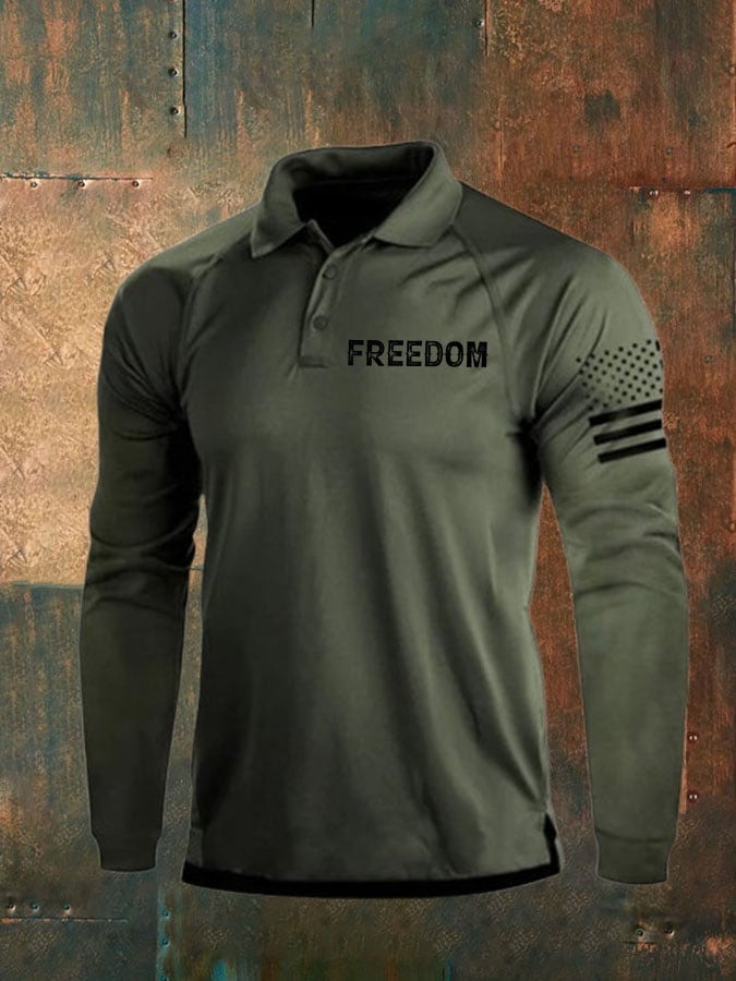 Charlie Kirk Merch Freedom Long Polo Shirt Charlie Kirk Memorial Shirt Husband Gifts Charlie Kirk Merch Freedom Long Polo Shirt Charlie Kirk Memorial Shirt Husband Gifts