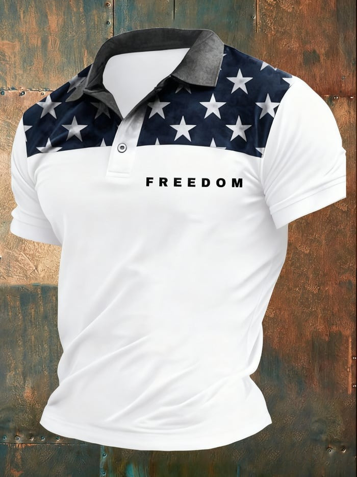 Charlie Kirk Merch Freedom Polo Shirt American Flag Charlie Kirk Shirt Gifts For Father Charlie Kirk Merch Freedom Polo Shirt American Flag Charlie Kirk Shirt Gifts For Father