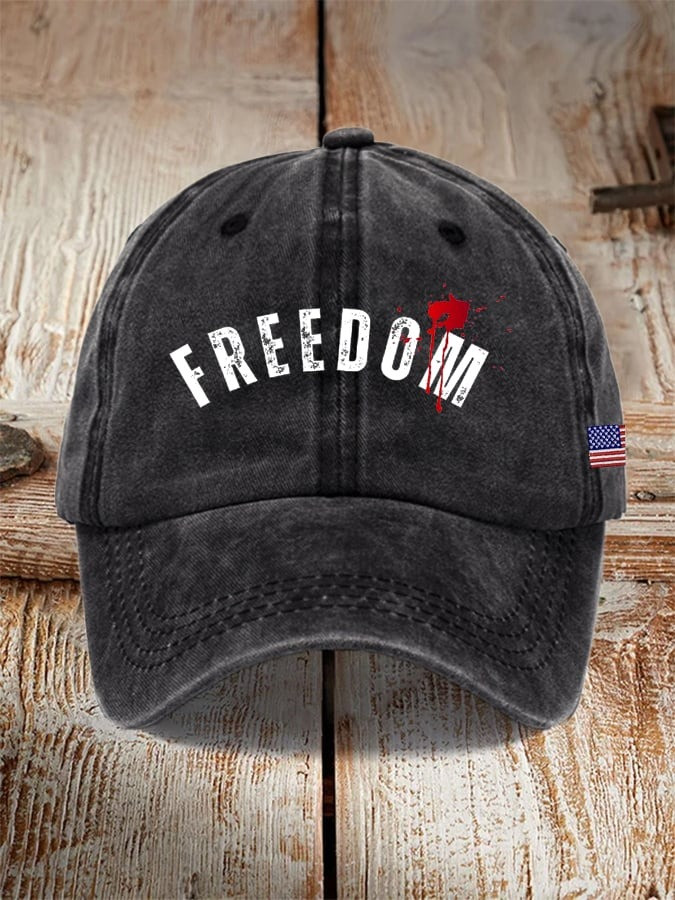 Charlie Kirk Merch Freedom Print Hat Gifts For Patriots Charlie Kirk Merch Freedom Print Hat Gifts For Patriots