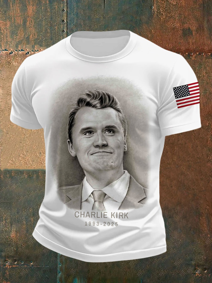 Charlie Kirk Merch Freedom Shirt A True Patriot RIP Charlie Kirk T-Shirt Gifts For Father Charlie Kirk Merch Freedom Shirt A True Patriot RIP Charlie Kirk T-Shirt Gifts For Father