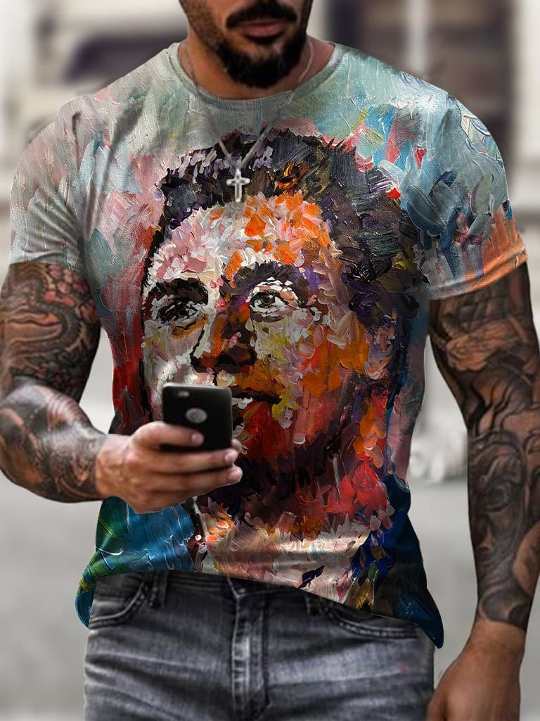 Charlie Kirk Merch Freedom Shirt Charlie Kirk Oil Painting Portrait T-Shirt Gifts For Patriots Charlie Kirk Merch Freedom Shirt Charlie Kirk Oil Painting Portrait T-Shirt Gifts For Patriots