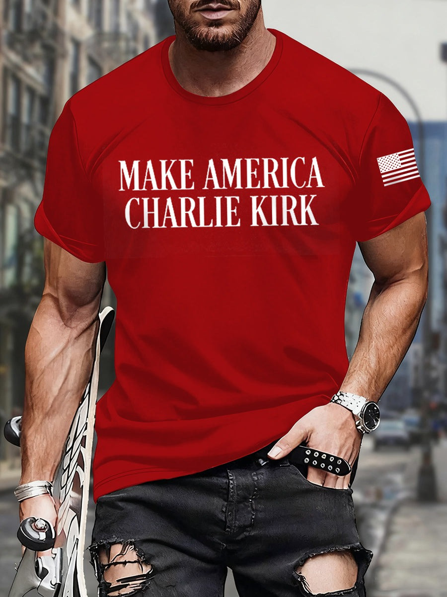 Charlie Kirk Merch Freedom Shirt Make America Charlie Kirk T-shirt Gifts For Patriots Charlie Kirk Merch Freedom Shirt Make America Charlie Kirk T-shirt Gifts For Patriots
