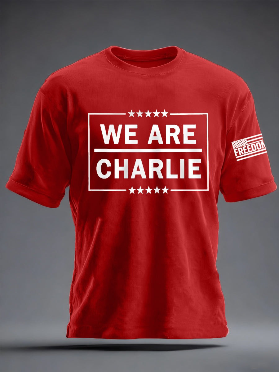 Charlie Kirk Merch Freedom Shirt We Are Charlie Kirk Shirt RIP Charlie Kirk Apparel Charlie Kirk Merch Freedom Shirt We Are Charlie Kirk Shirt RIP Charlie Kirk Apparel