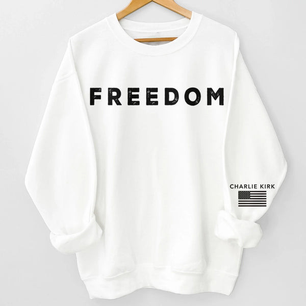 Charlie Kirk Merch Freedom Sweatshirt RIP Charlie Kirk Sweatshirt Memorial Gifts Charlie Kirk Merch Freedom Sweatshirt RIP Charlie Kirk Sweatshirt Memorial Gifts