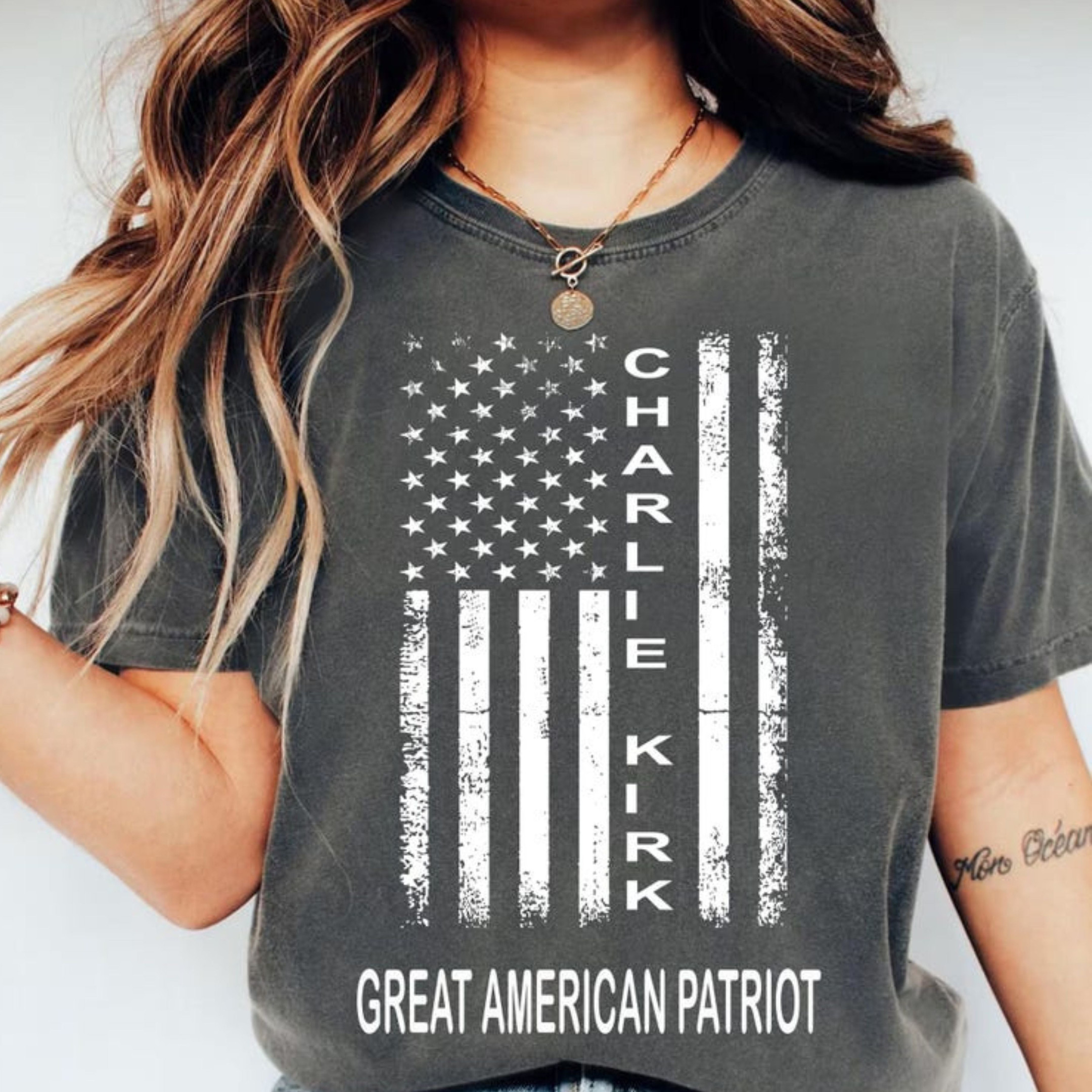 Charlie Kirk Merch Great American Patriot RIP Charlie Kirk Shirt Patriotic Apparel Her Gifts Charlie Kirk Merch Great American Patriot RIP Charlie Kirk Shirt Patriotic Apparel Her Gifts