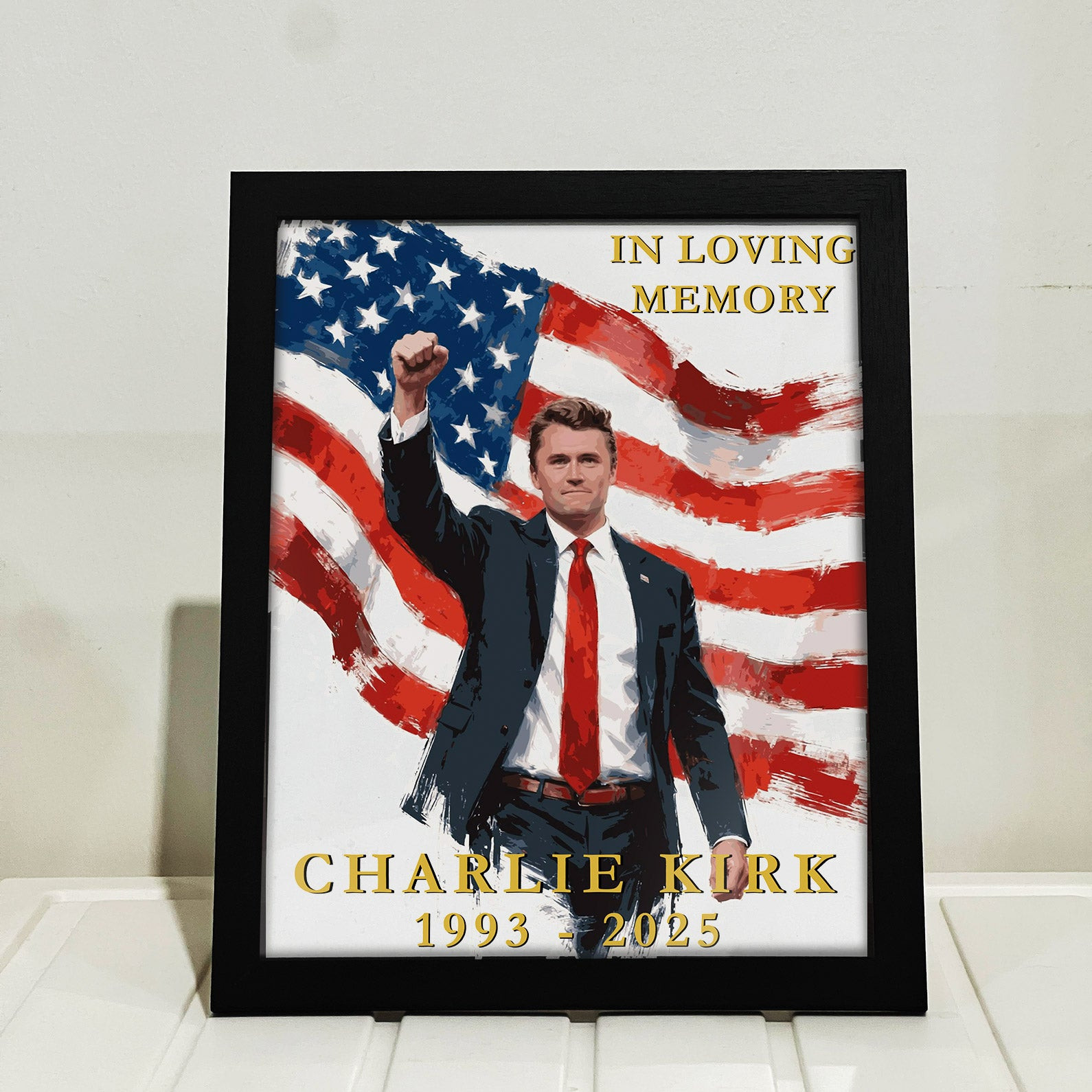 Charlie Kirk Merch In Loving Memory Charlie Kirk Picture Poster MAGA Gifts For Dad Charlie Kirk Merch In Loving Memory Charlie Kirk Picture Poster MAGA Gifts For Dad