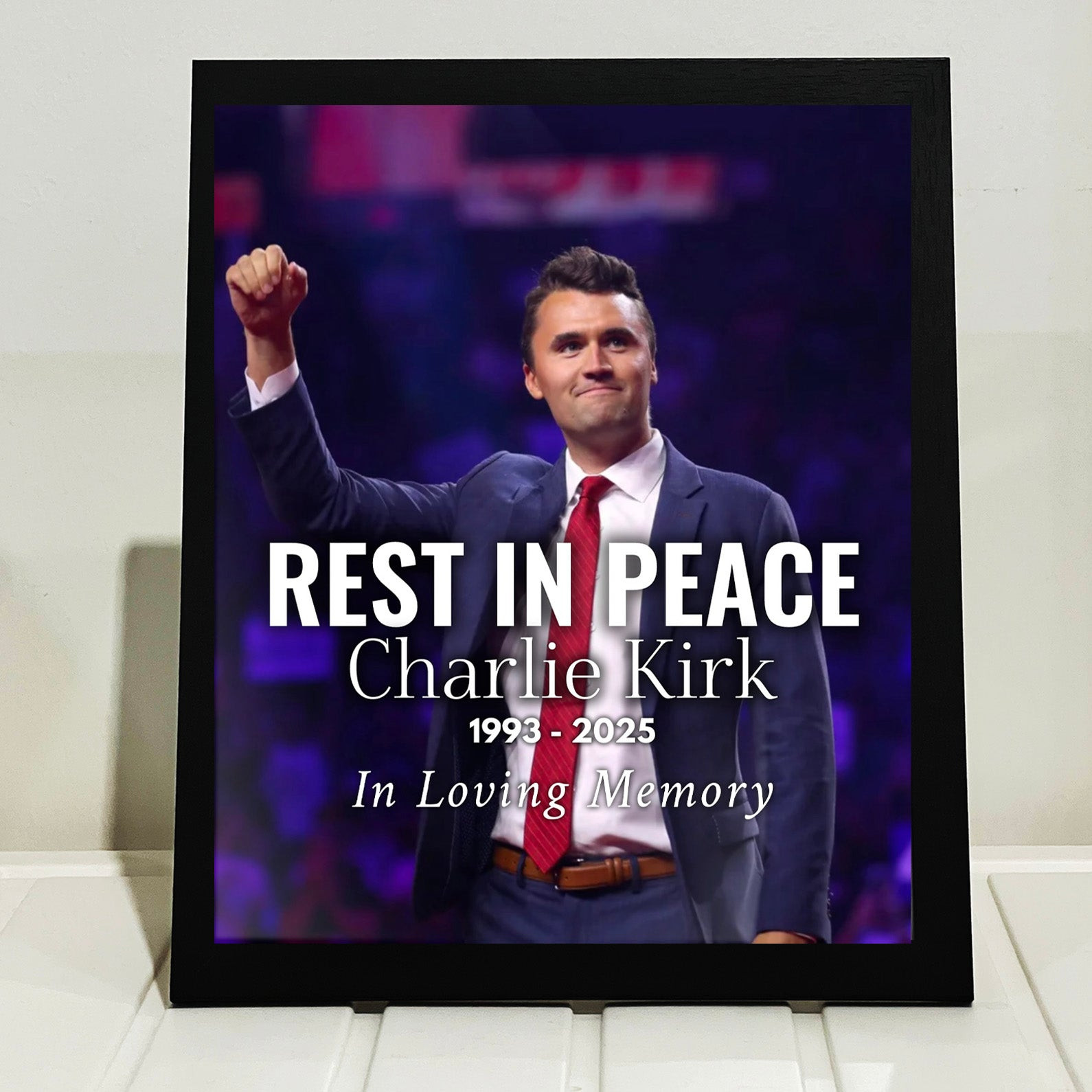 Charlie Kirk Merch Rest In Peace Charlie Kirk Picture Poster Freedom Merch In Loving Memory Charlie Kirk Merch Rest In Peace Charlie Kirk Picture Poster Freedom Merch In Loving Memory