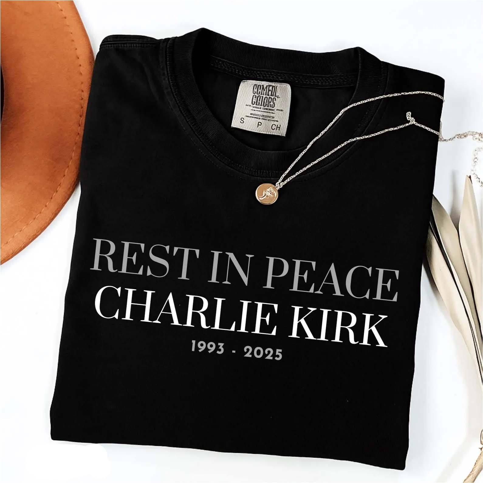 Charlie Kirk Merch Rest In Peace Charlie Kirk Shirt Trump T-Shirt Gifts For Republican Charlie Kirk Merch Rest In Peace Charlie Kirk Shirt Trump T-Shirt Gifts For Republican