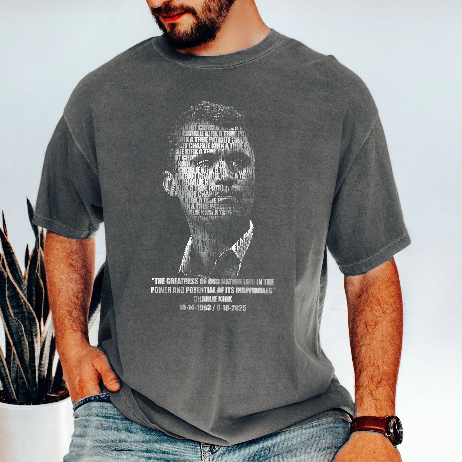 Charlie Kirk Merch RIP Charlie Kirk Shirt A True Patriot T-Shirt Freedom T-Shirt Dad Gifts Charlie Kirk Merch RIP Charlie Kirk Shirt A True Patriot T-Shirt Freedom T-Shirt Dad Gifts