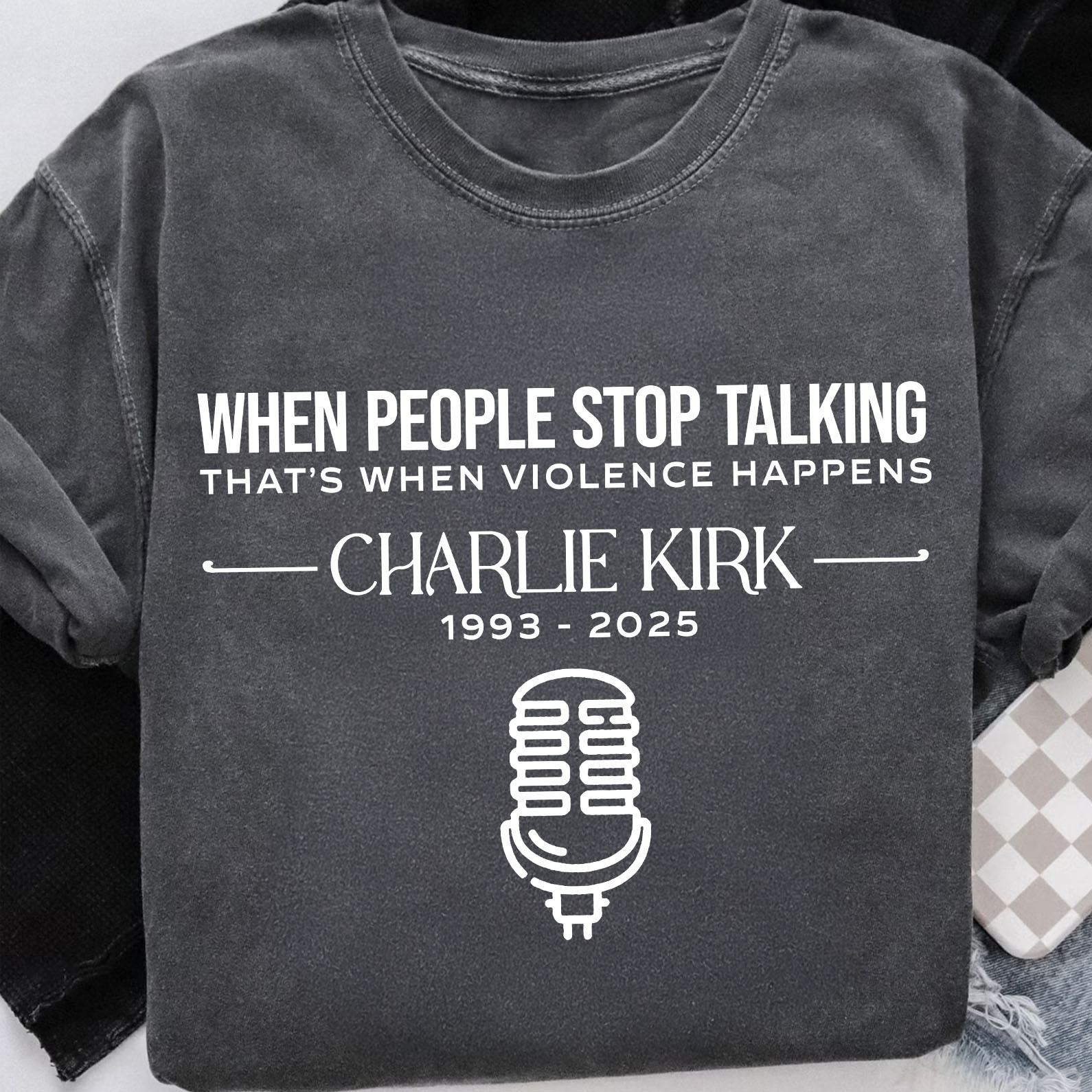 Charlie Kirk Merch RIP Charlie Kirk Shirt When People Stop Talking Charlie Kirk Merch RIP Charlie Kirk Shirt When People Stop Talking