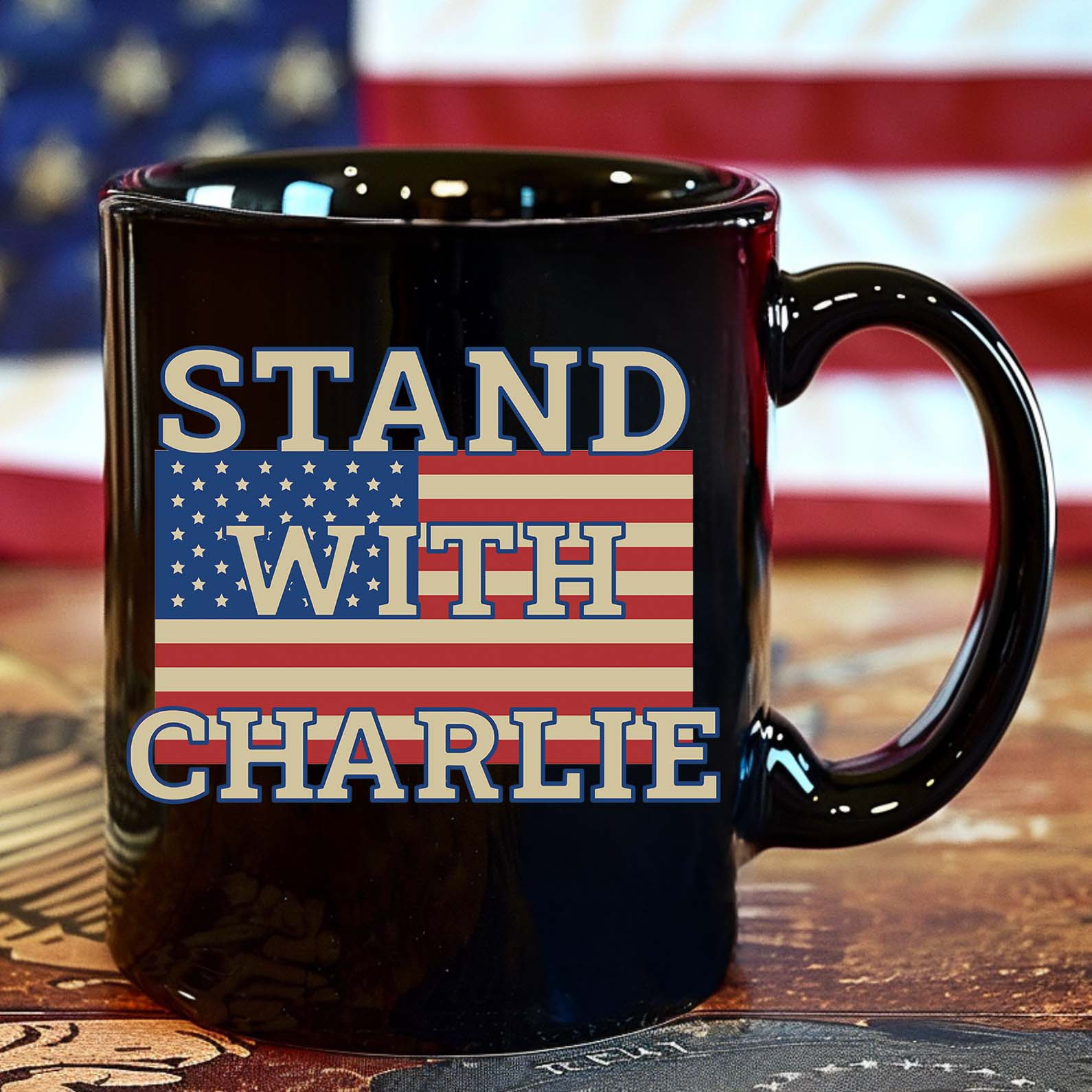 Charlie Kirk Merch Stand With Charlie Kirk Memorial Mug Gifts For Patriots Charlie Kirk Merch Stand With Charlie Kirk Memorial Mug Gifts For Patriots