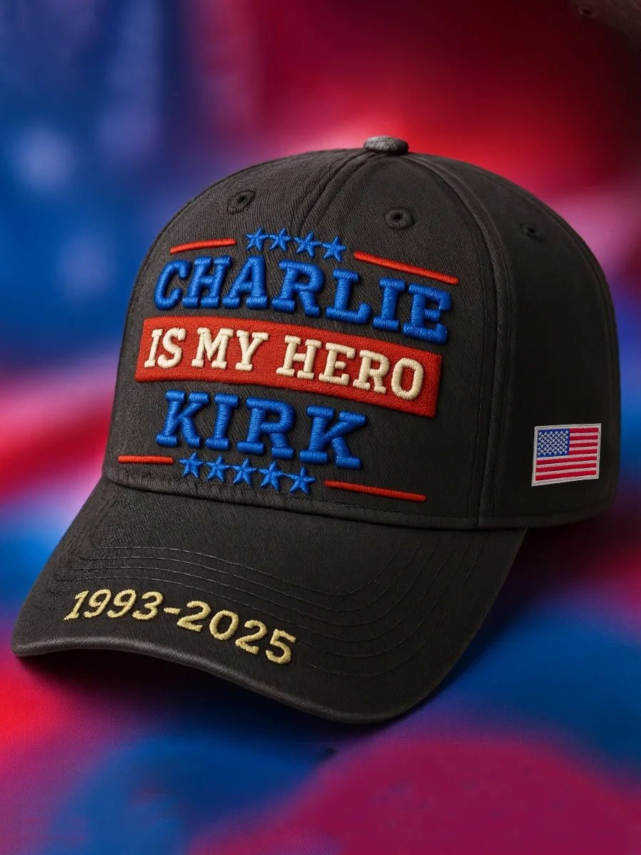 Charlie Kirk Merch Unisex Retro Charlie Is My Hero Kirk 1993-2025 Printed Hat Gifts For Patriots Charlie Kirk Merch Unisex Retro Charlie Is My Hero Kirk 1993-2025 Printed Hat Gifts For Patriots