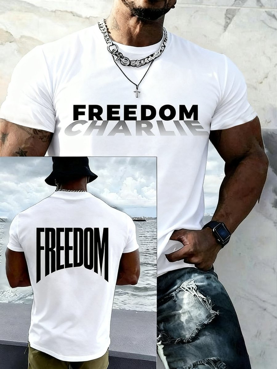 Charlie Kirk Merch White Freedom Shirt Charlie Kirk Apparel Gifts For Trump Supporters Charlie Kirk Merch White Freedom Shirt Charlie Kirk Apparel Gifts For Trump Supporters