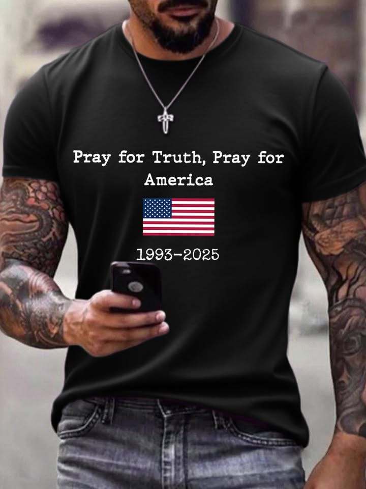 Charlie Kirk Shirt Pray For Truth Pray For America T-Shirt Freedom Shirt Charlie Kirk Merch Charlie Kirk Shirt Pray For Truth Pray For America T-Shirt Freedom Shirt Charlie Kirk Merch