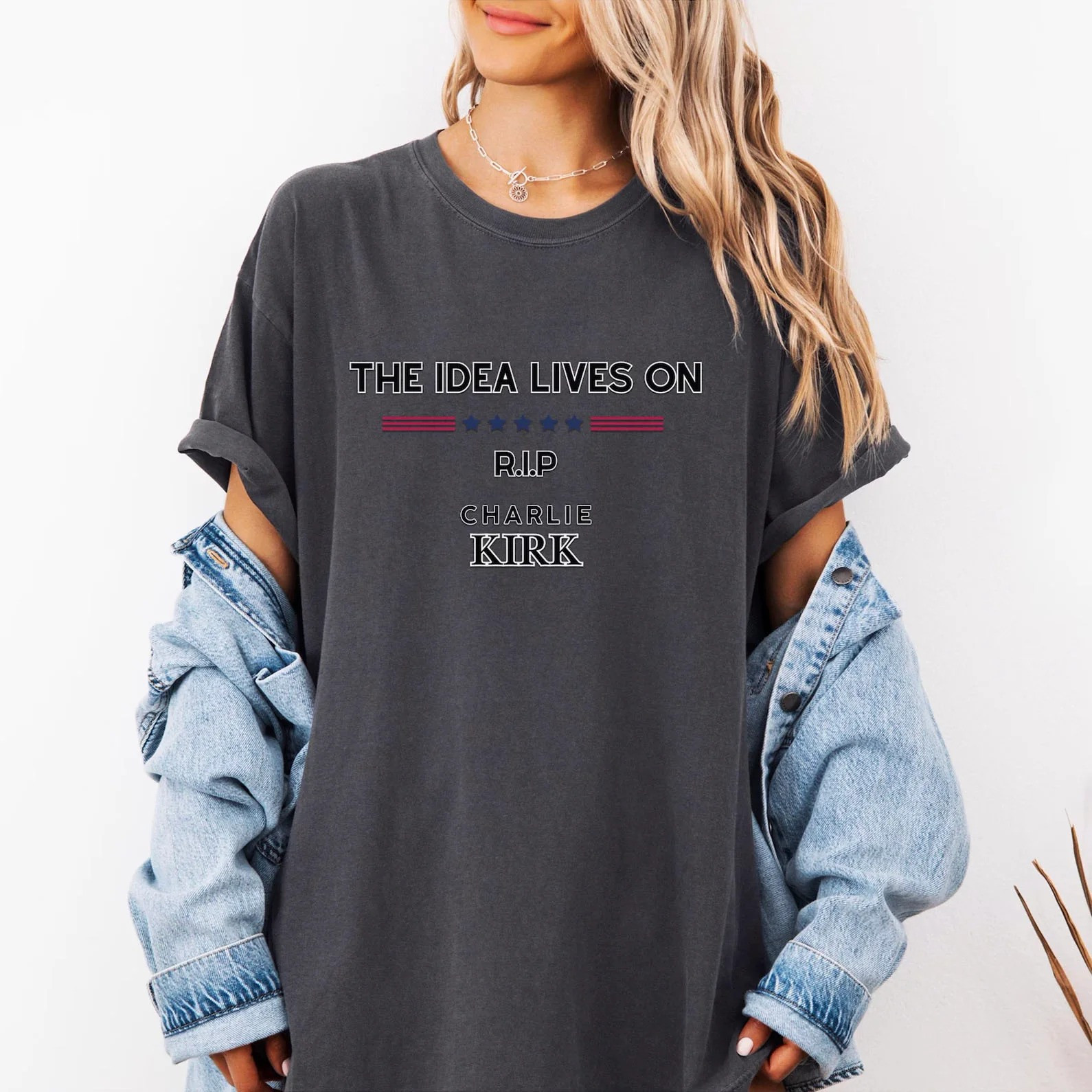Charlie Kirk Shirt RIP Charlie Kirk Merch Patriotic T-Shirt Trump Fan Gifts Charlie Kirk Shirt RIP Charlie Kirk Merch Patriotic T-Shirt Trump Fan Gifts