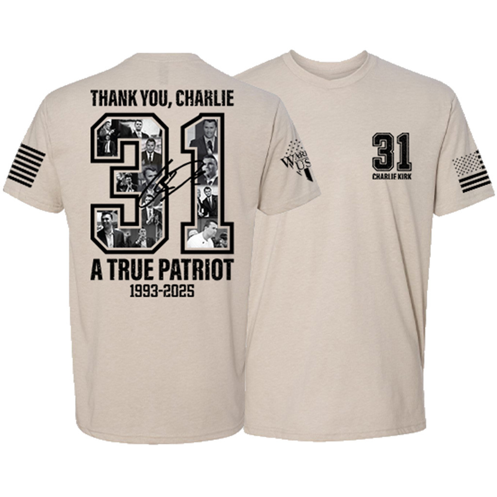 Charlie Kirk Shirt Thank You Charlie 31 Memorial T-Shirt TPUSA Merch Gifts For Patriots Charlie Kirk Shirt Thank You Charlie 31 Memorial T-Shirt TPUSA Merch Gifts For Patriots