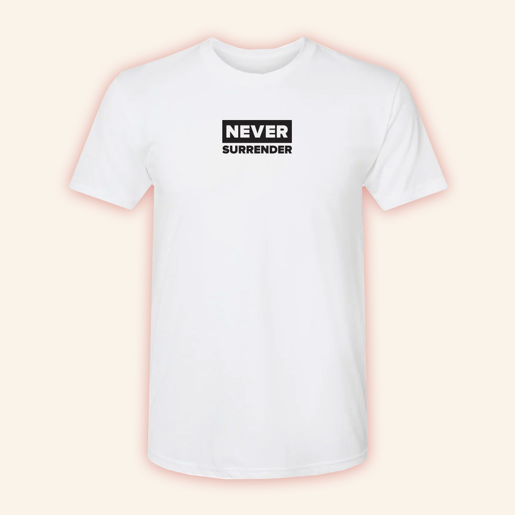 Charlie Kirk Shirt White Never Surrender T-Shirt Charlie Kirk Merch Patriotic Apparel Charlie Kirk Shirt White Never Surrender T-Shirt Charlie Kirk Merch Patriotic Apparel