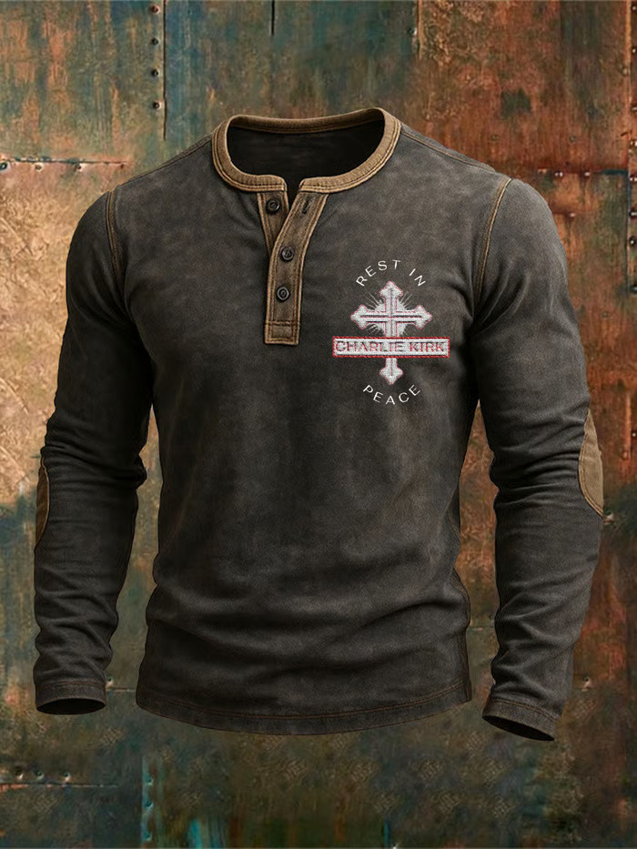 Charlie Kirk Shooters Henley Shirt Rest In Peace Charlie Kirk Merchandise Charlie Kirk Shooters Henley Shirt Rest In Peace Charlie Kirk Merchandise