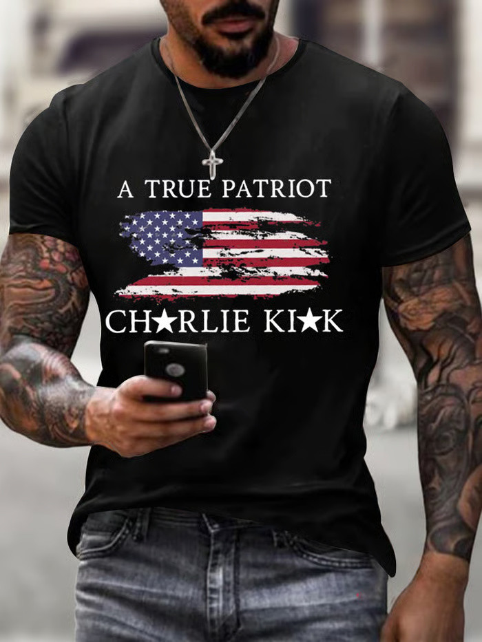 Charlie Kirk Shooters Shirt A True Patriot T-Shirt Gifts For Boyfriend Charlie Kirk Shooters Shirt A True Patriot T-Shirt Gifts For Boyfriend