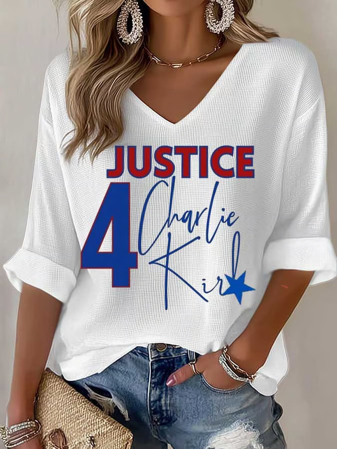 Charlie Kirk Shooters Shirt Justice 4 Charlie Kirk V-neck Long Sleeve T-Shirt Gifts For Patriots Charlie Kirk Shooters Shirt Justice 4 Charlie Kirk V-neck Long Sleeve T-Shirt Gifts For Patriots
