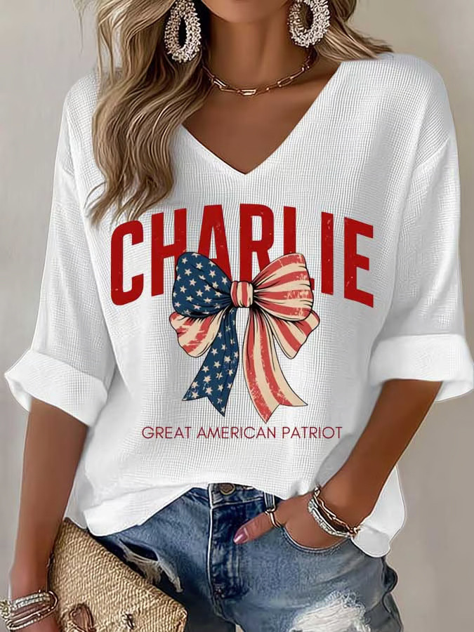 Charlie Kirk Shooters Shirt White Great American Patriot V-neck Long Sleeve T-Shirt Charlie Kirk Merch Charlie Kirk Shooters Shirt White Great American Patriot V-neck Long Sleeve T-Shirt Charlie Kirk Merch