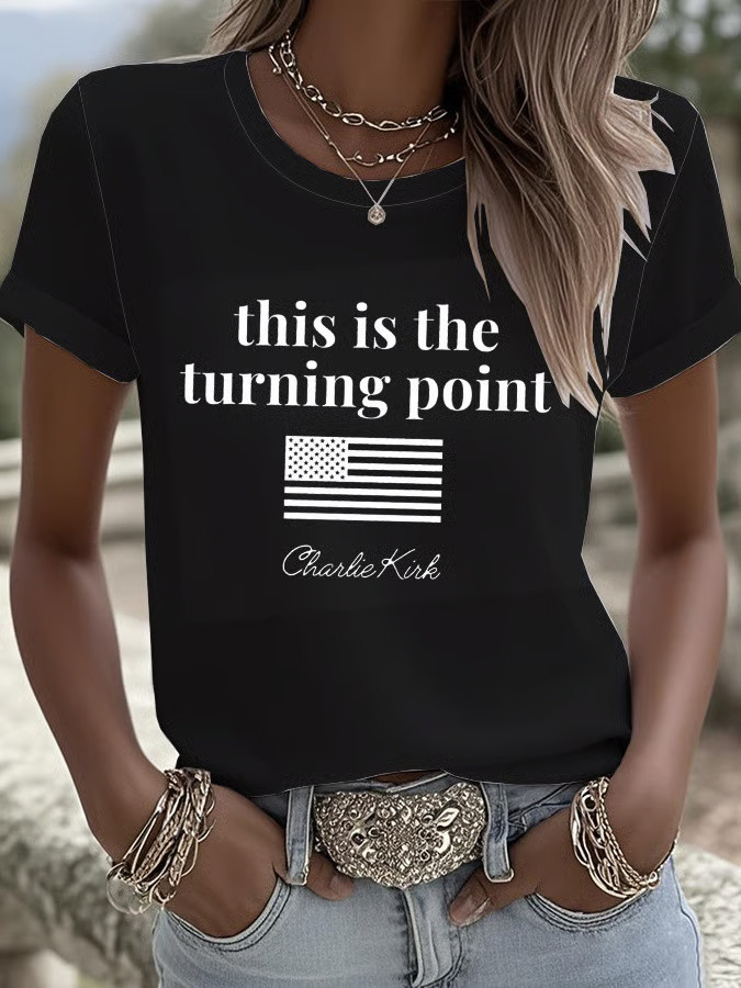 Charlie Kirk Shooters Shirt Women's Charlie Kirk Shirt This is the Turning Point Merch T-Shirt Charlie Kirk Shooters Shirt Women's Charlie Kirk Shirt This is the Turning Point Merch T-Shirt