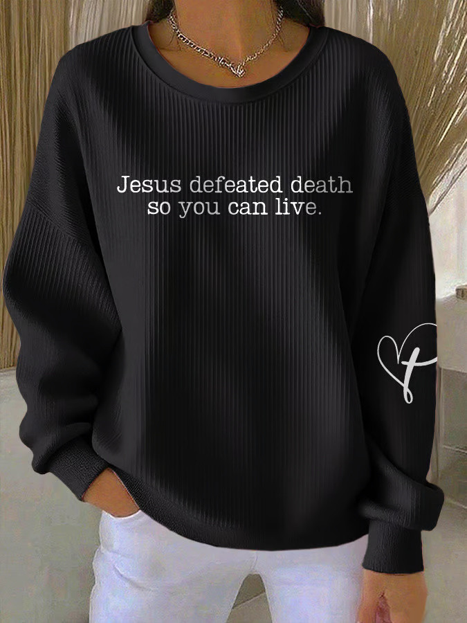 Charlie Kirk Shooters Sweatshirt Jesus Defeated Death So You Can Live Sweatshirt Charlie Kirk Shooters Sweatshirt Jesus Defeated Death So You Can Live Sweatshirt
