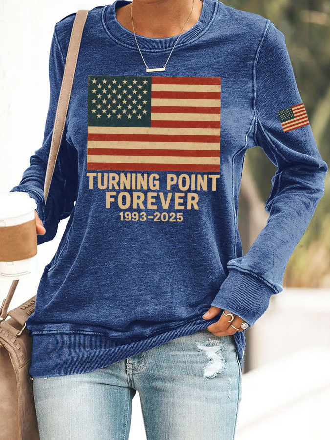 Charlie Kirk Shooters Sweatshirt Women's Turning Point Forever 1993 2025 Sweatshirt Charlie Kirk Shooters Sweatshirt Women's Turning Point Forever 1993 2025 Sweatshirt
