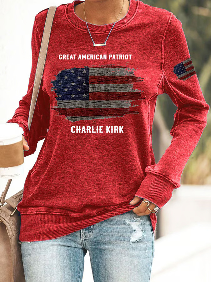 Charlie Kirk Sweatshirt Red Great American Patriotic Sweatshirt Charlie Kirk Shooters Merch Charlie Kirk Sweatshirt Red Great American Patriotic Sweatshirt Charlie Kirk Shooters Merch