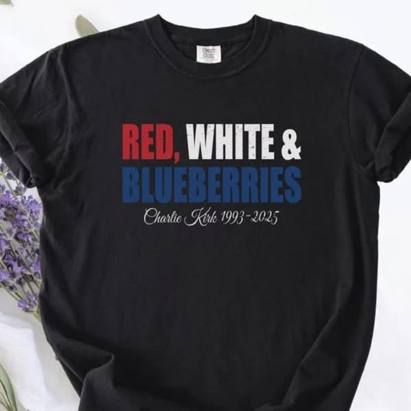 Charlie Kirk T-Shirt Red White And Blueberries Shirt Gifts For MAGA Supporters Charlie Kirk T-Shirt Red White And Blueberries Shirt Gifts For MAGA Supporters