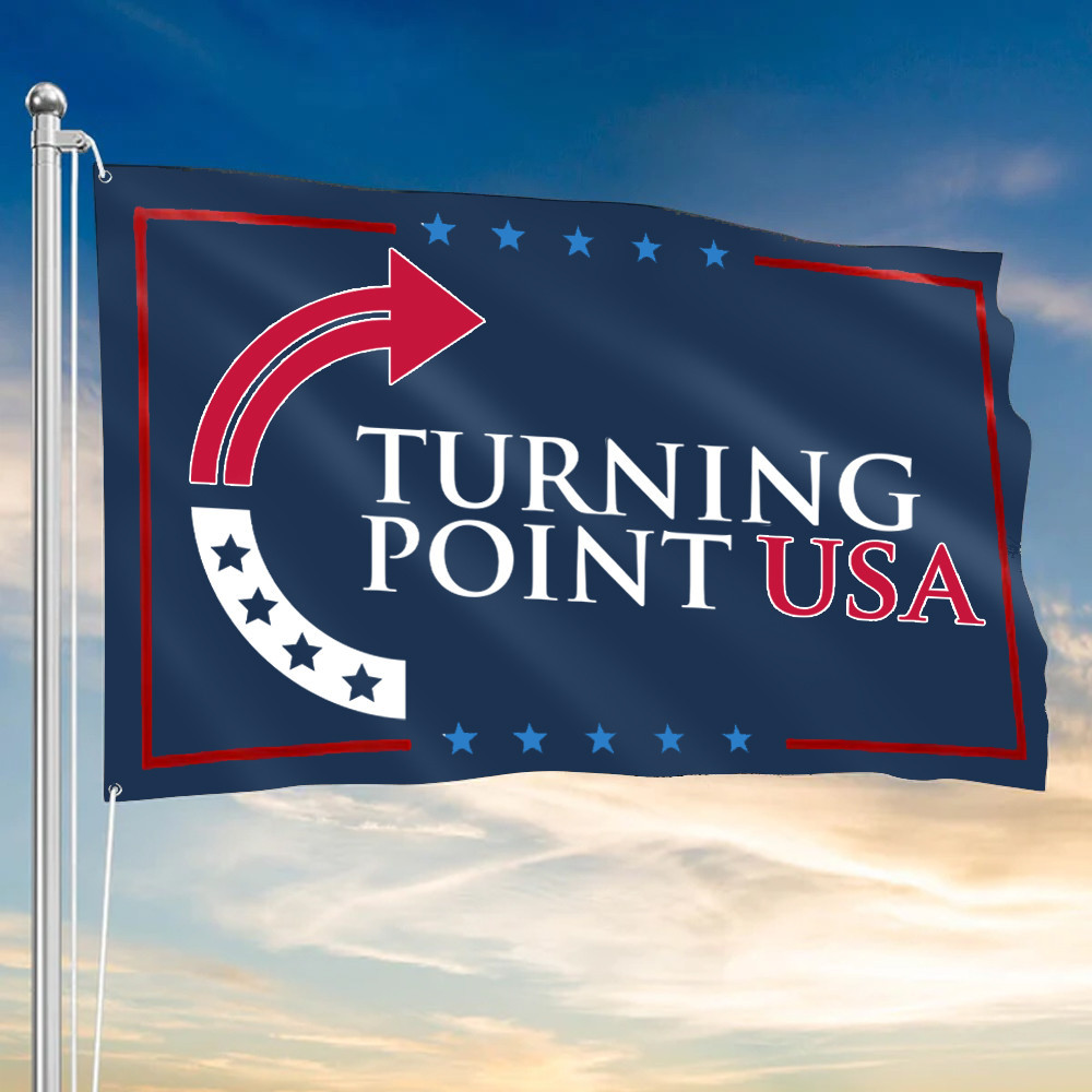 Charlie Kirk Turning Point Flag RIP Charlie Kirk Flag Turning Point USA Merch Patriotic Decor Charlie Kirk Turning Point Flag RIP Charlie Kirk Flag Turning Point USA Merch Patriotic Decor