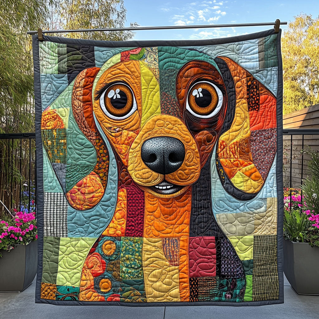 Charming Pooch Quilted Blanket Sofa Throw Blanket Sausage Dog Gifts For Him Charming Pooch Quilted Blanket Sofa Throw Blanket Sausage Dog Gifts For Him
