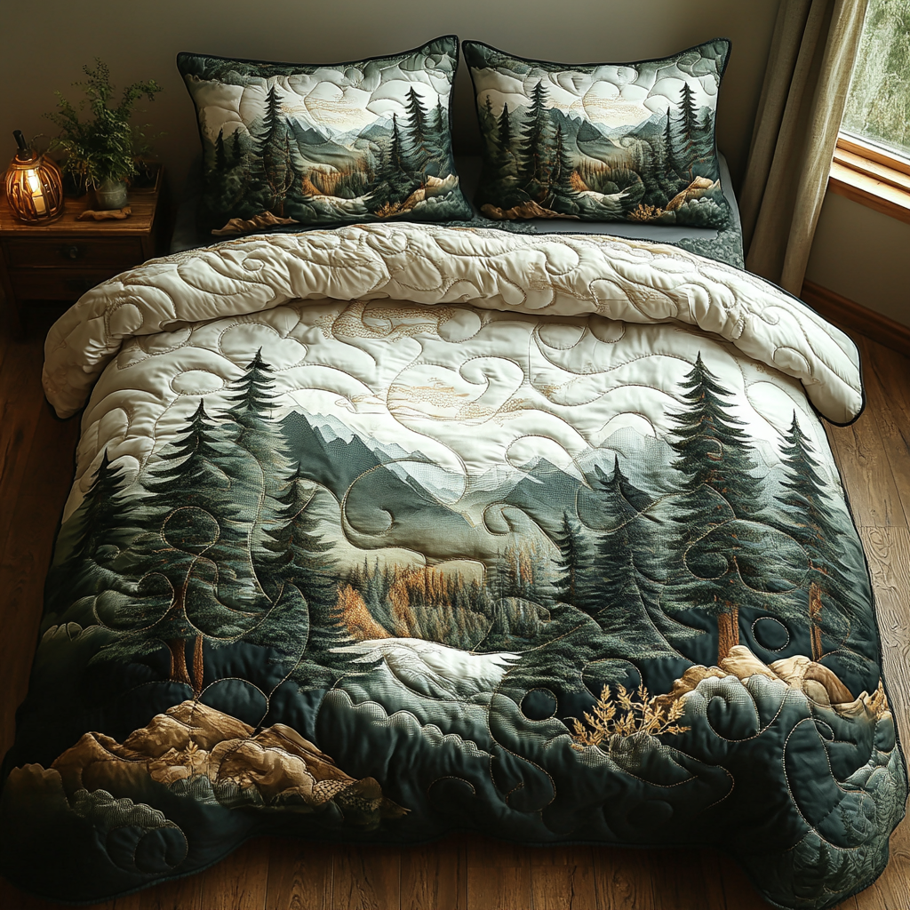 Charming Winter Forest Quilted Bedding Set Duvet Cover Bedspread Things To Get Grandma For Christmas Charming Winter Forest Quilted Bedding Set Duvet Cover Bedspread Things To Get Grandma For Christmas