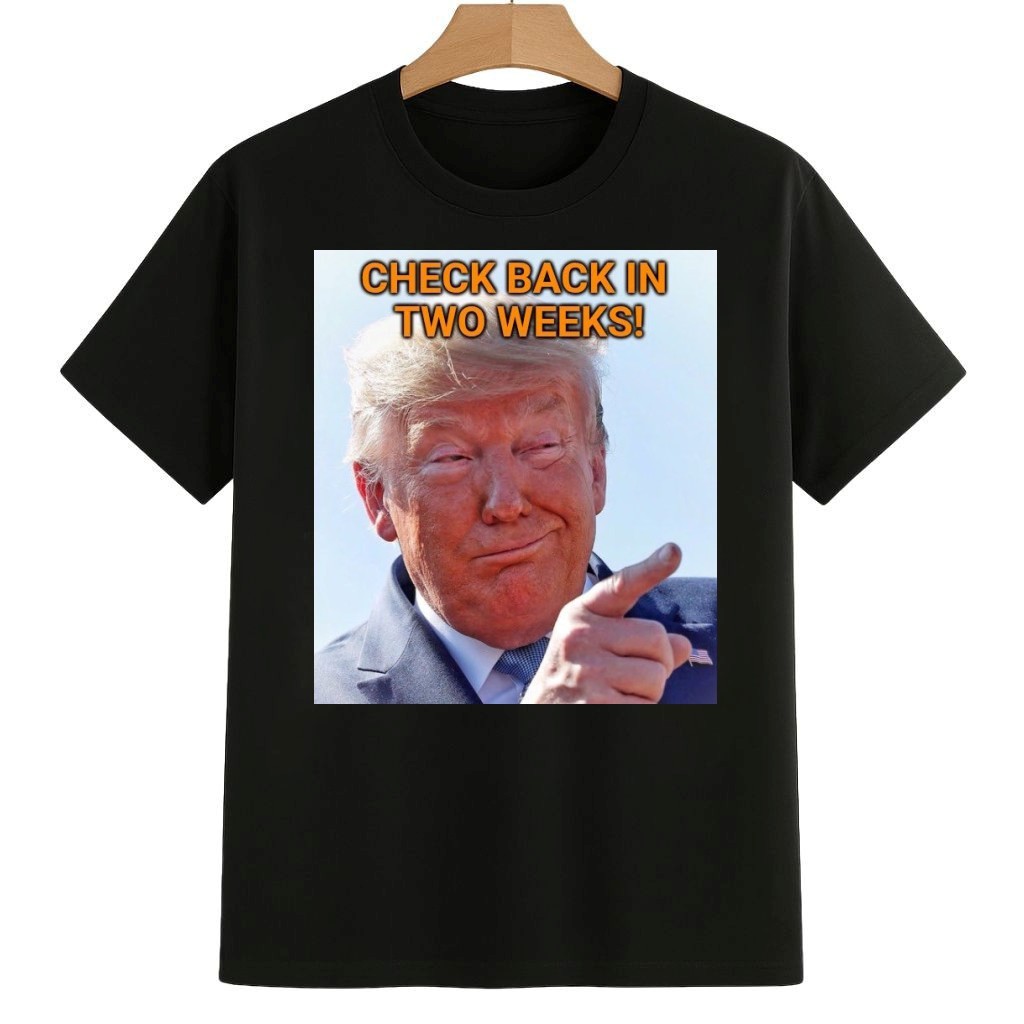 Check Back In Two Weeks Donald Trump Shirt Anti ICE Frog Merch Check Back In Two Weeks Donald Trump Shirt Anti ICE Frog Merch
